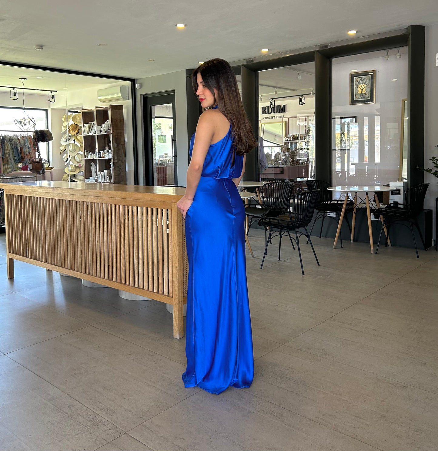 Vestido Singapur Azul Rey