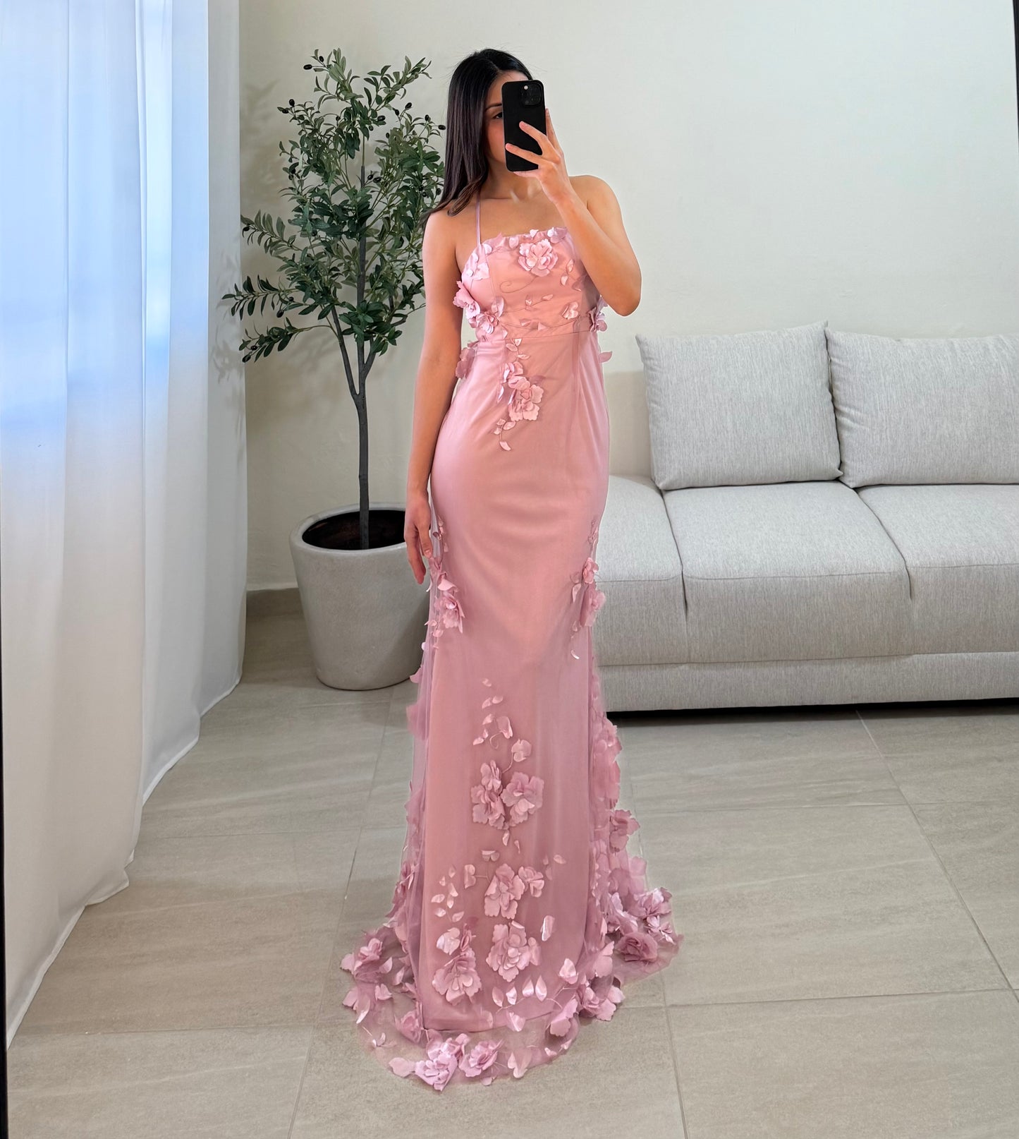 Vestido Isabella Mauve