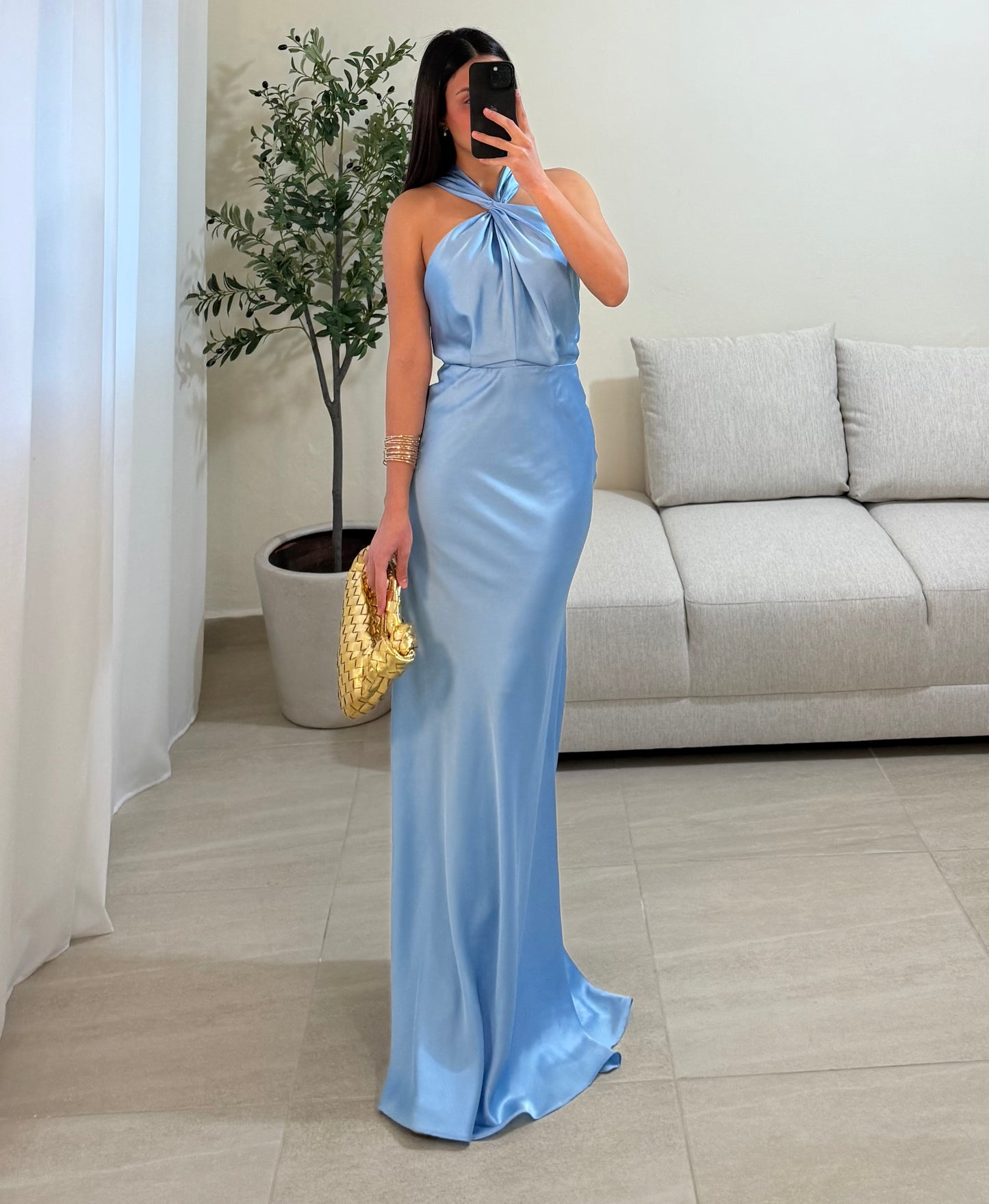 Vestido Singapur Azul Cielo