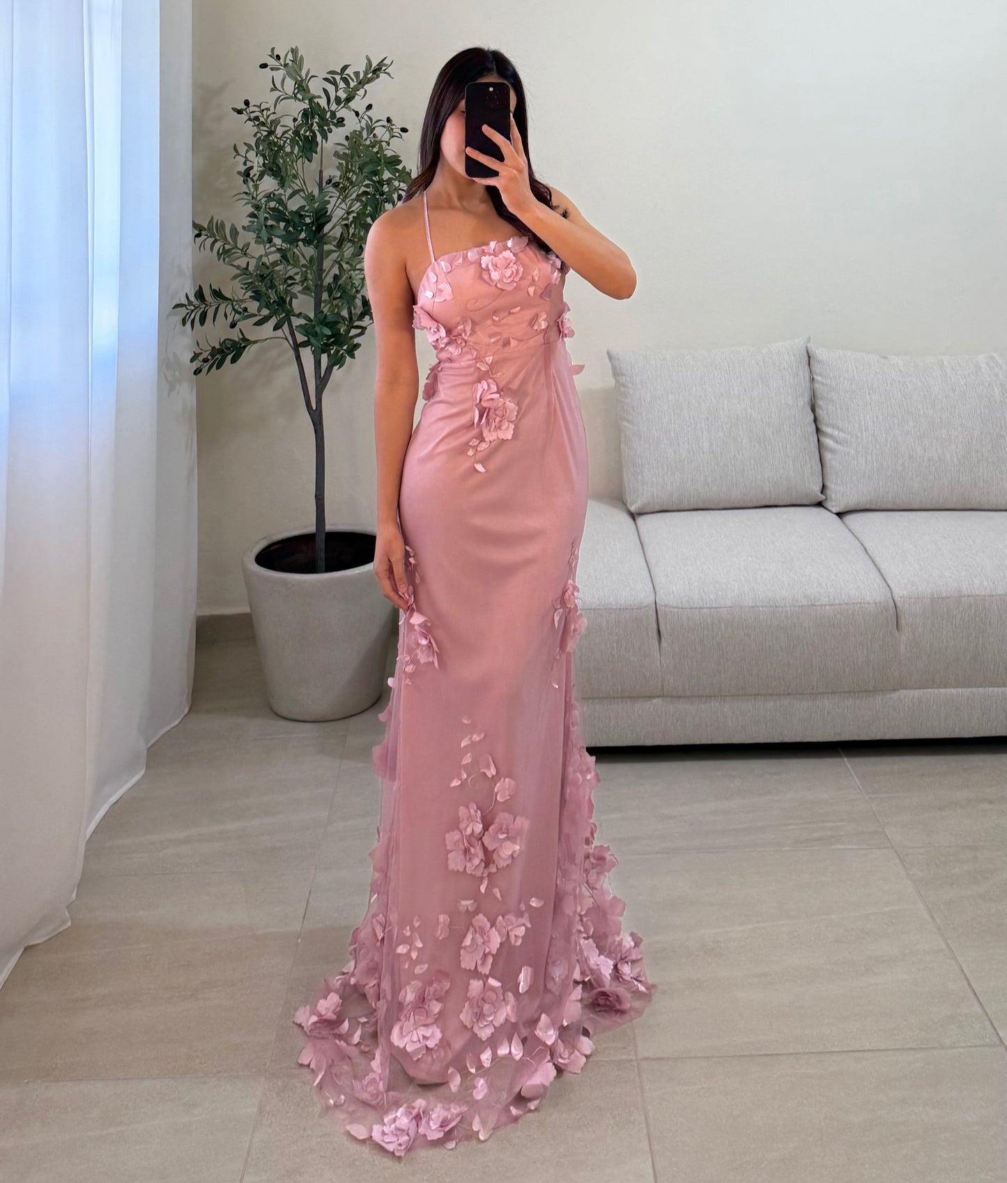 Vestido Isabella Mauve