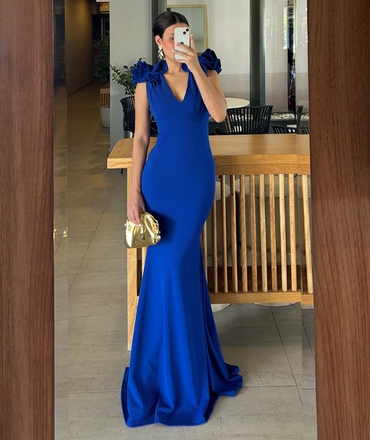 Vestido Elda Azul Rey