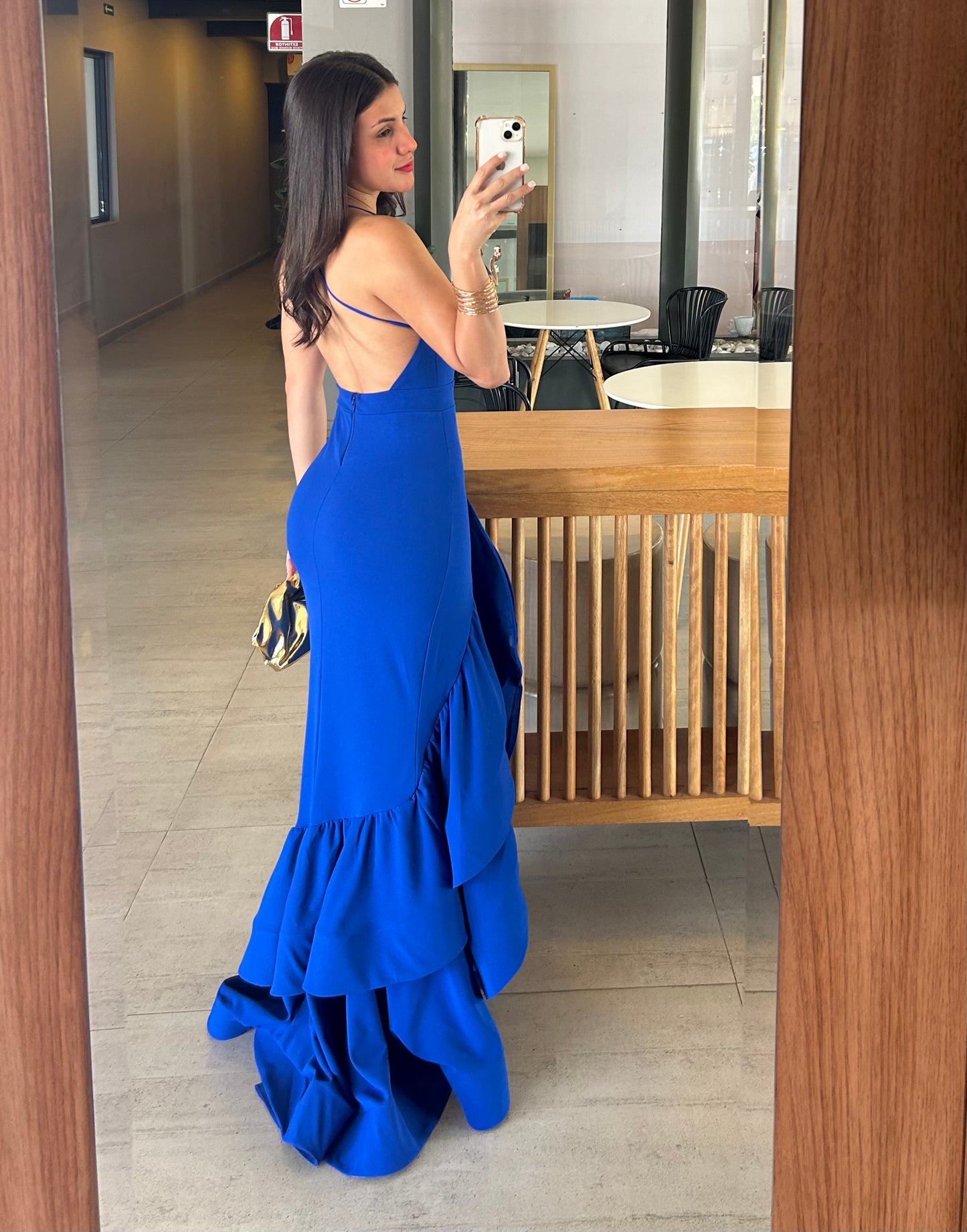 Vestido Flamenco Azul Rey