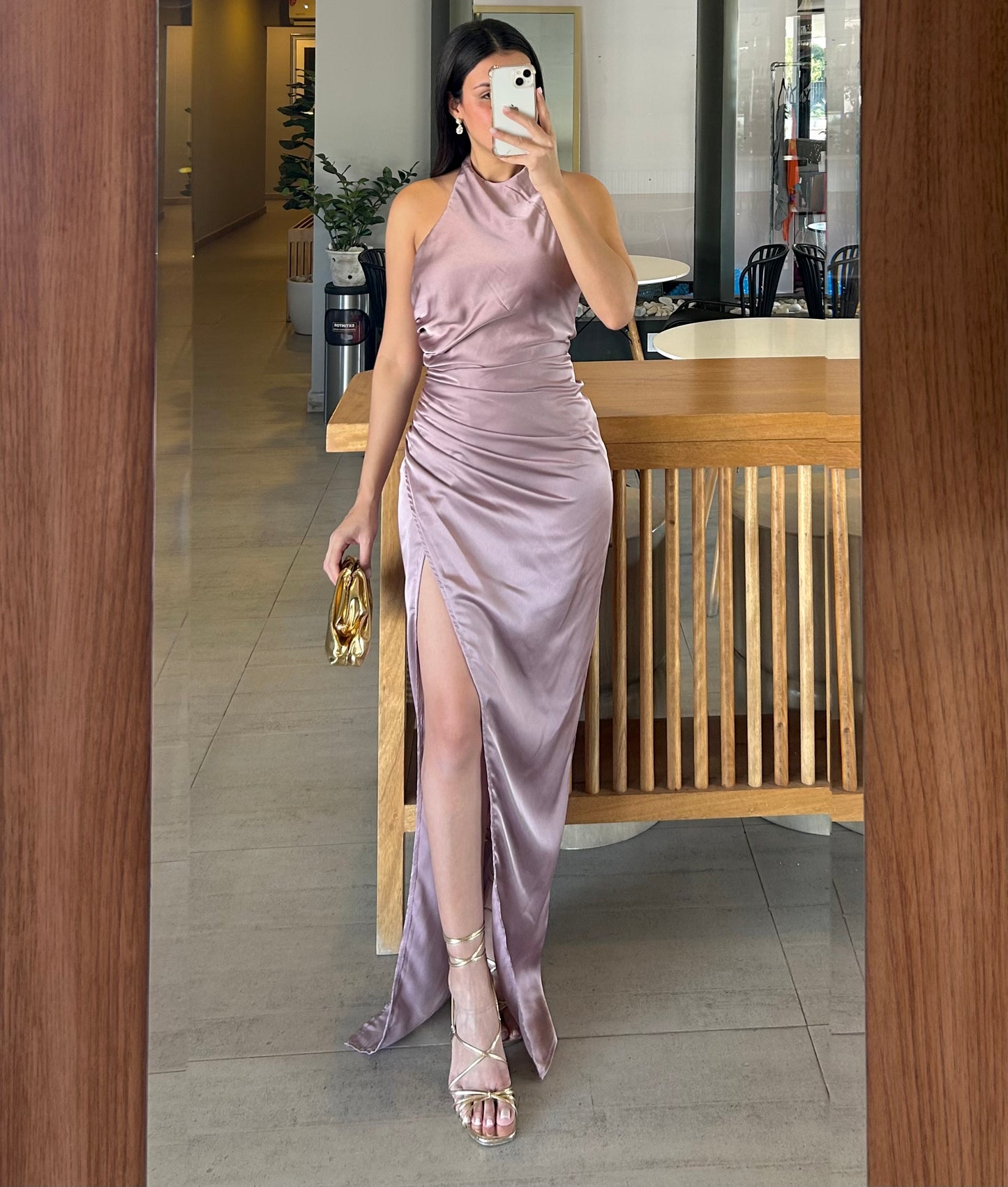 Vestido Elena Mauve